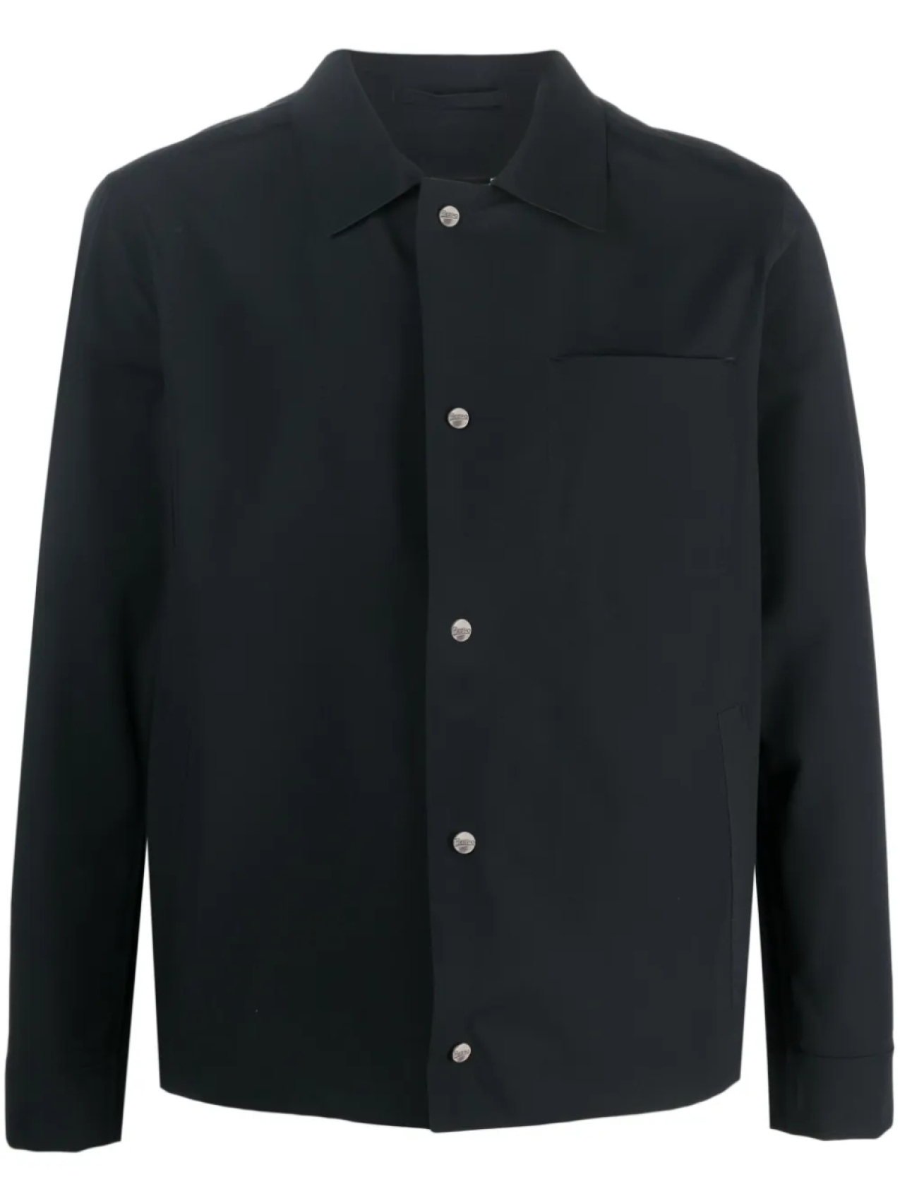Однотонная куртка-рубашка Herno, черный
Однотонная куртка-рубашка Herno, черный