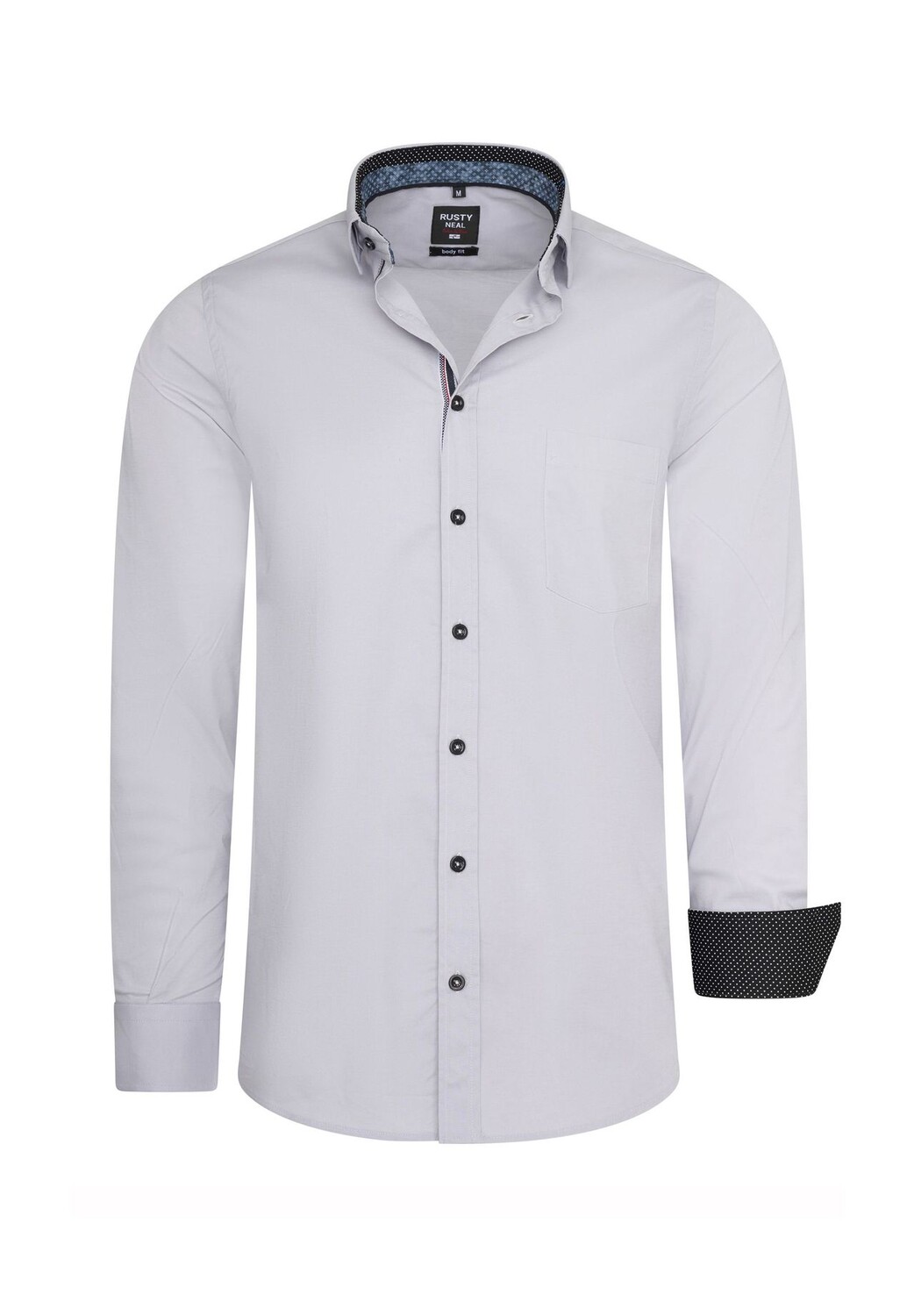 Рубашка с длинными рукавами модного контрастного дизайна RUSTY NEAL, серый
Рубашка с длинными рукавами модного контрастного дизайна RUSTY NEAL, серый
