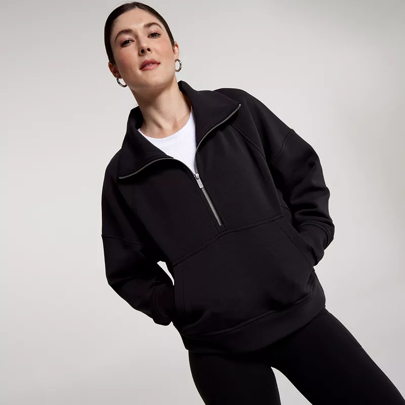 Женский мягкий пуловер CALIA на молнии 1/4 с аквалангом, черный
Женский мягкий пуловер CALIA на молнии 1/4 с аквалангом, черный