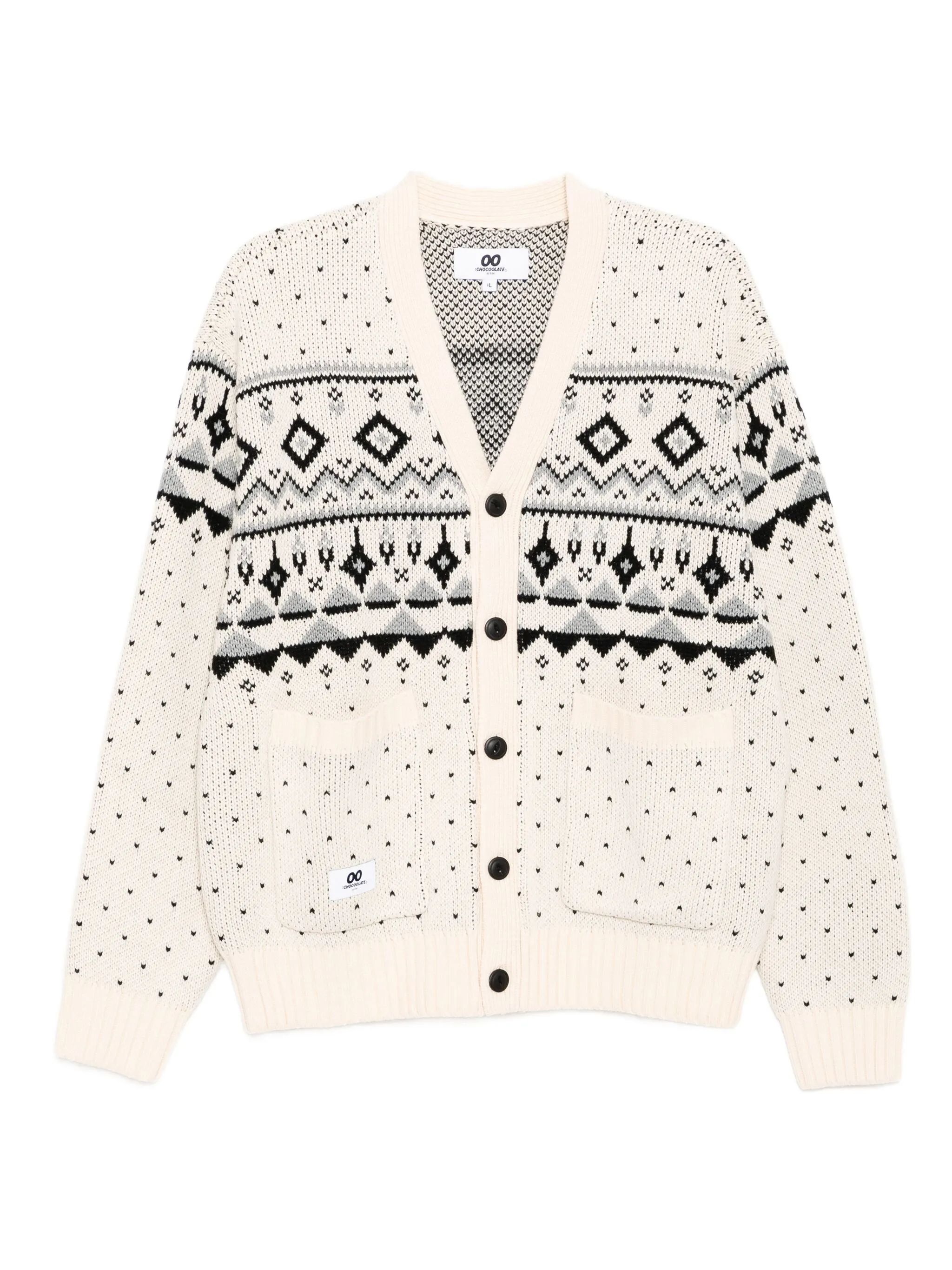 Кардиган с нашивкой-логотипом Chocoolate, кремовый
Кардиган с нашивкой-логотипом Chocoolate, кремовый