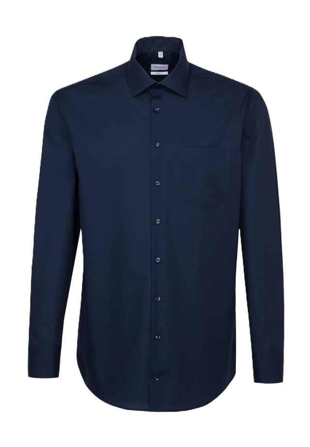 Рубашка делового покроя с длинным рукавом и воротником-стойкой Seidensticker, синий
Рубашка делового покроя с длинным рукавом и воротником-стойкой Seidensticker, синий