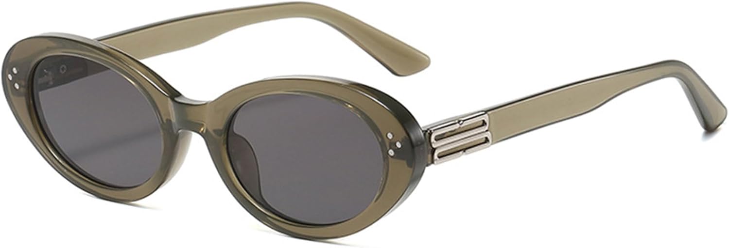 Ретро-солнцезащитные очки овальной формы «кошачий глаз» для женщин и мужчин, без поляризации, узкие, круглые, модные, для активного отдыха ALKAHE, Transparent Green Frame Grey Lens
Ретро-солнцезащитные очки овальной формы «кошачий глаз» для женщин и мужчин, без поляризации, узкие, круглые, модные, для активного отдыха ALKAHE, Transparent Green Frame Grey Lens