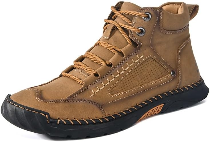 Мужские ручной работы кожаные ботинки Чукка на щиколотку, повседневные, водонепроницаемые кроссовки с просторным носком и поддержкой свода стопы Generic, коричневый
Мужские ручной работы кожаные ботинки Чукка на щиколотку, повседневные, водонепроницаемые кроссовки с просторным носком и поддержкой свода стопы Generic, коричневый