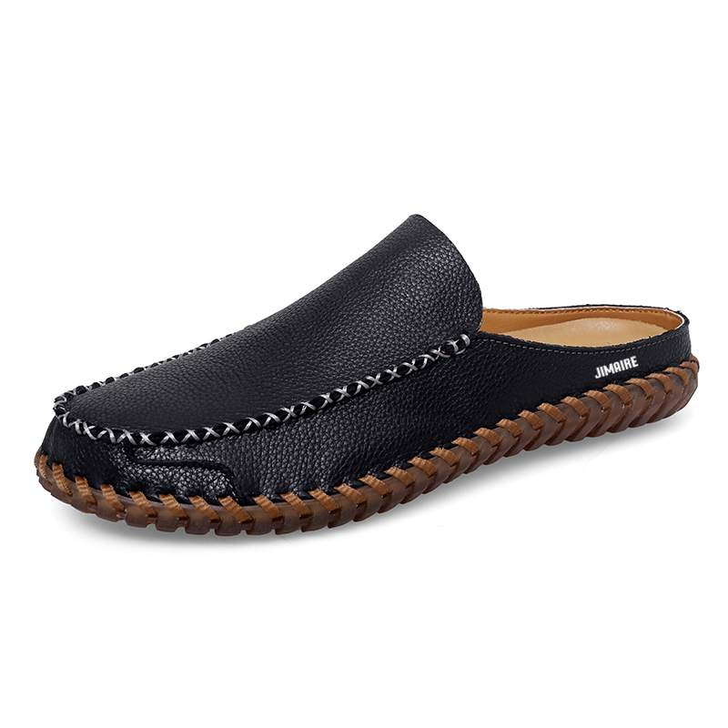 King Jinmai Мужские противоскользящие тапочки с закрытым носком и износостойкой резиновой подошвой черные, цвет Black
King Jinmai Мужские противоскользящие тапочки с закрытым носком и износостойкой резиновой подошвой черные, цвет Black