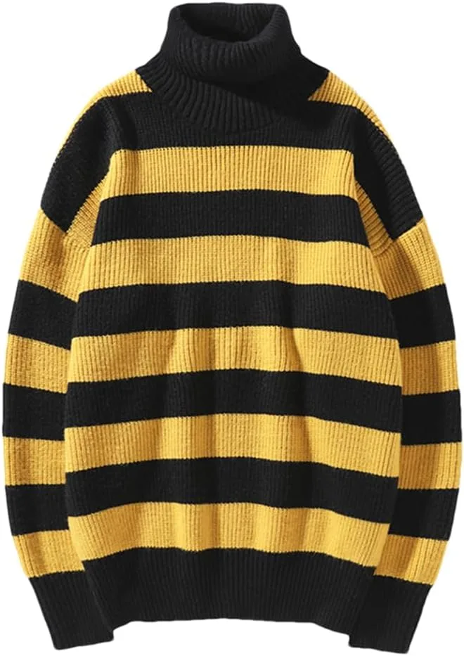 Мужской свитер-водолазка с полосками, осень-зима, casual, slim fit HEYDHSDC
Мужской свитер-водолазка с полосками, осень-зима, casual, slim fit HEYDHSDC