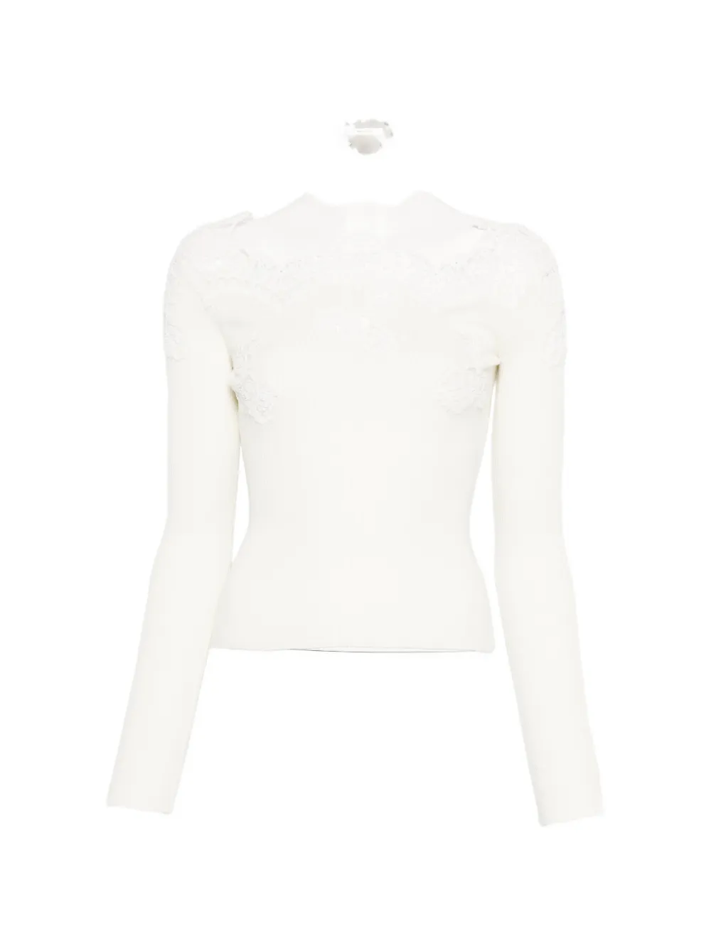 Рубашка с кружевной вышивкой Ermanno Scervino, белый
Рубашка с кружевной вышивкой Ermanno Scervino, белый