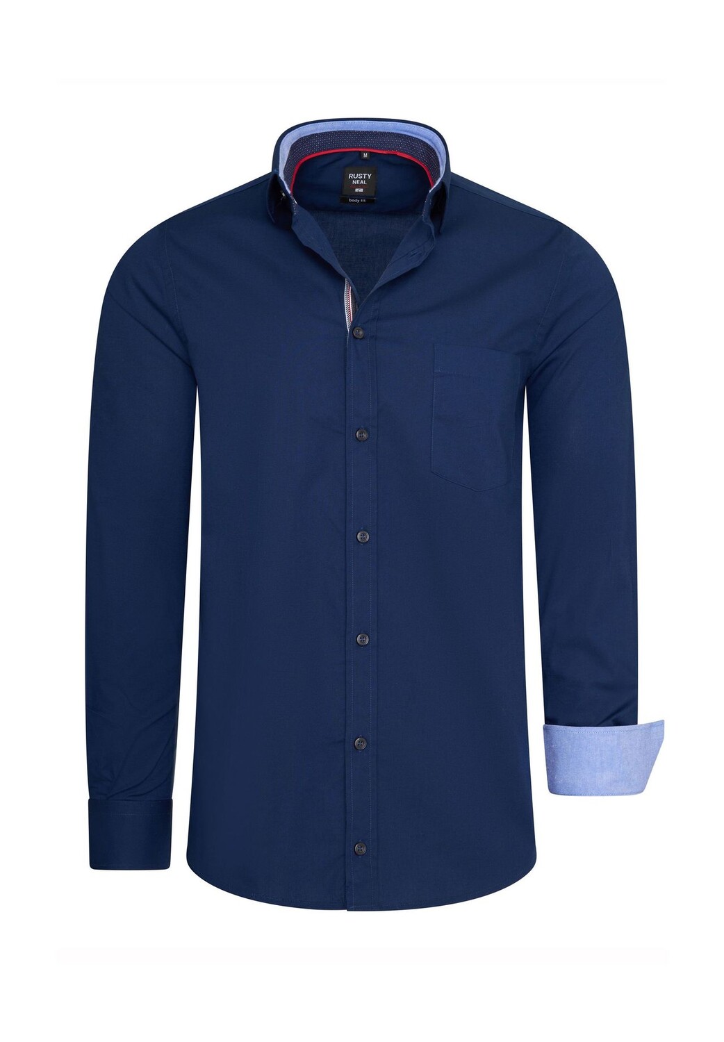 Рубашка с длинными рукавами модного контрастного дизайна RUSTY NEAL, цвет Marine
Рубашка с длинными рукавами модного контрастного дизайна RUSTY NEAL, цвет Marine