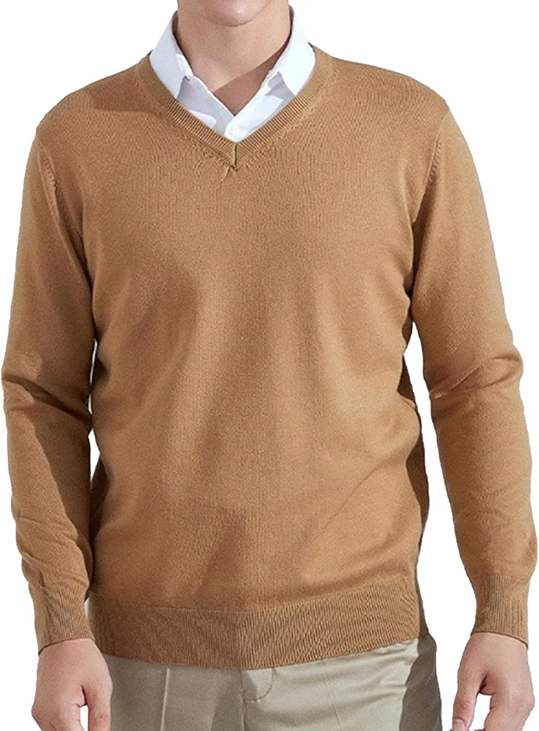 Мужской вязаный свитер V-образным вырезом DGHM-JLMY из шерстяной смеси
Мужской вязаный свитер V-образным вырезом DGHM-JLMY из шерстяной смеси