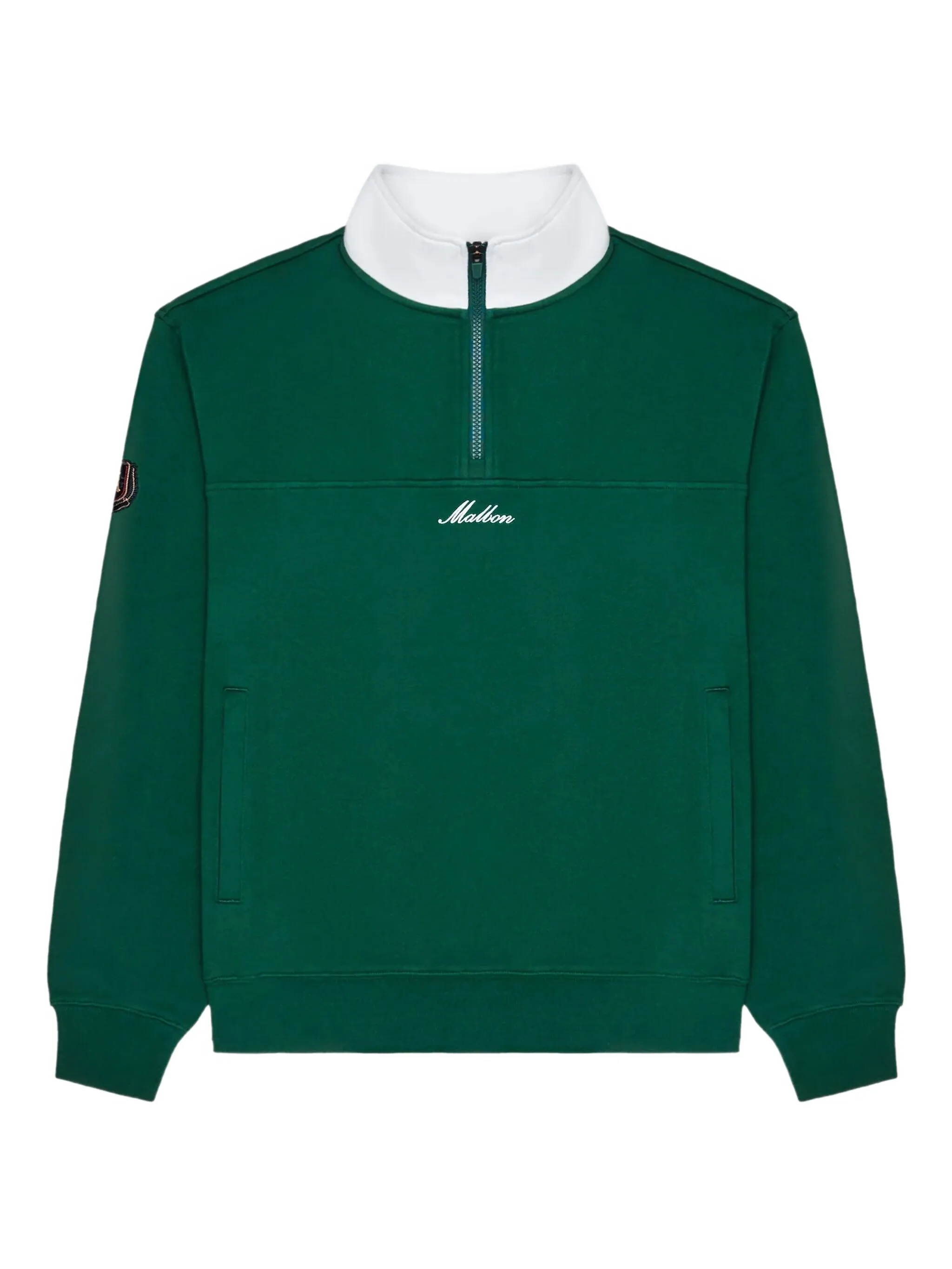 Толстовка с воротником на молнии и вышивкой Malbon Golf, зеленый
Толстовка с воротником на молнии и вышивкой Malbon Golf, зеленый