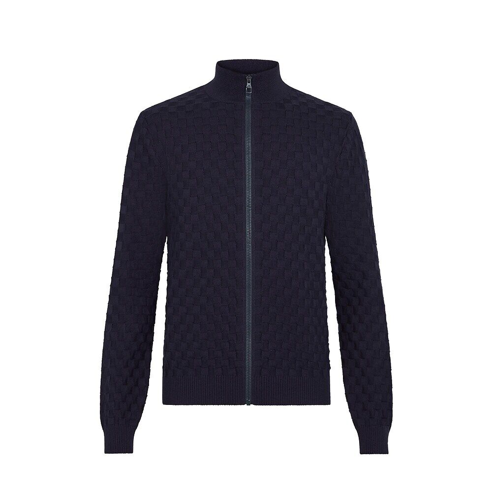 Кардиган Damier Signature на молнии Louis Vuitton, синий
Кардиган Damier Signature на молнии Louis Vuitton, синий