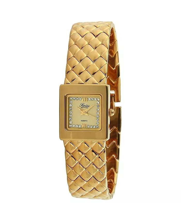 Женский браслет с плетением "маленький квадрат" с покрытием из 23-каратного золота Swiss Edition
Женский браслет с плетением "маленький квадрат" с покрытием из 23-каратного золота Swiss Edition