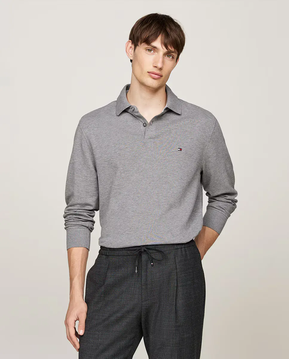 Базовая мужская рубашка-поло стандартного кроя с длинными рукавами Tommy Hilfiger, светло-серый
Базовая мужская рубашка-поло стандартного кроя с длинными рукавами Tommy Hilfiger, светло-серый