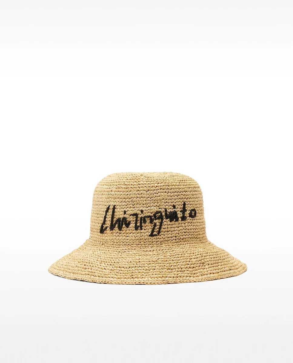 Женская шляпа из эффекта рафии с надписью Parfois, коричневый
Женская шляпа из эффекта рафии с надписью Parfois, коричневый