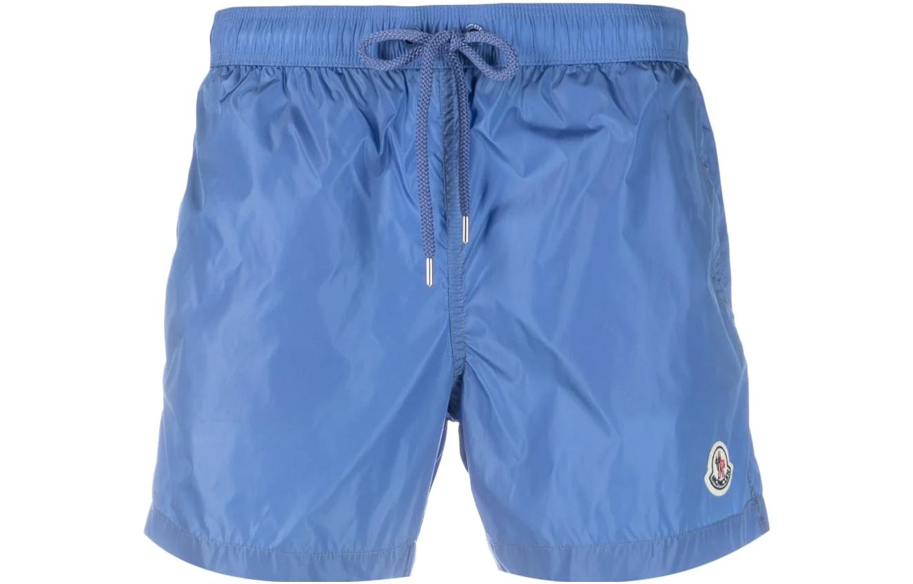 Плавки с эластичным поясом и логотипом Moncler, синий
Плавки с эластичным поясом и логотипом Moncler, синий