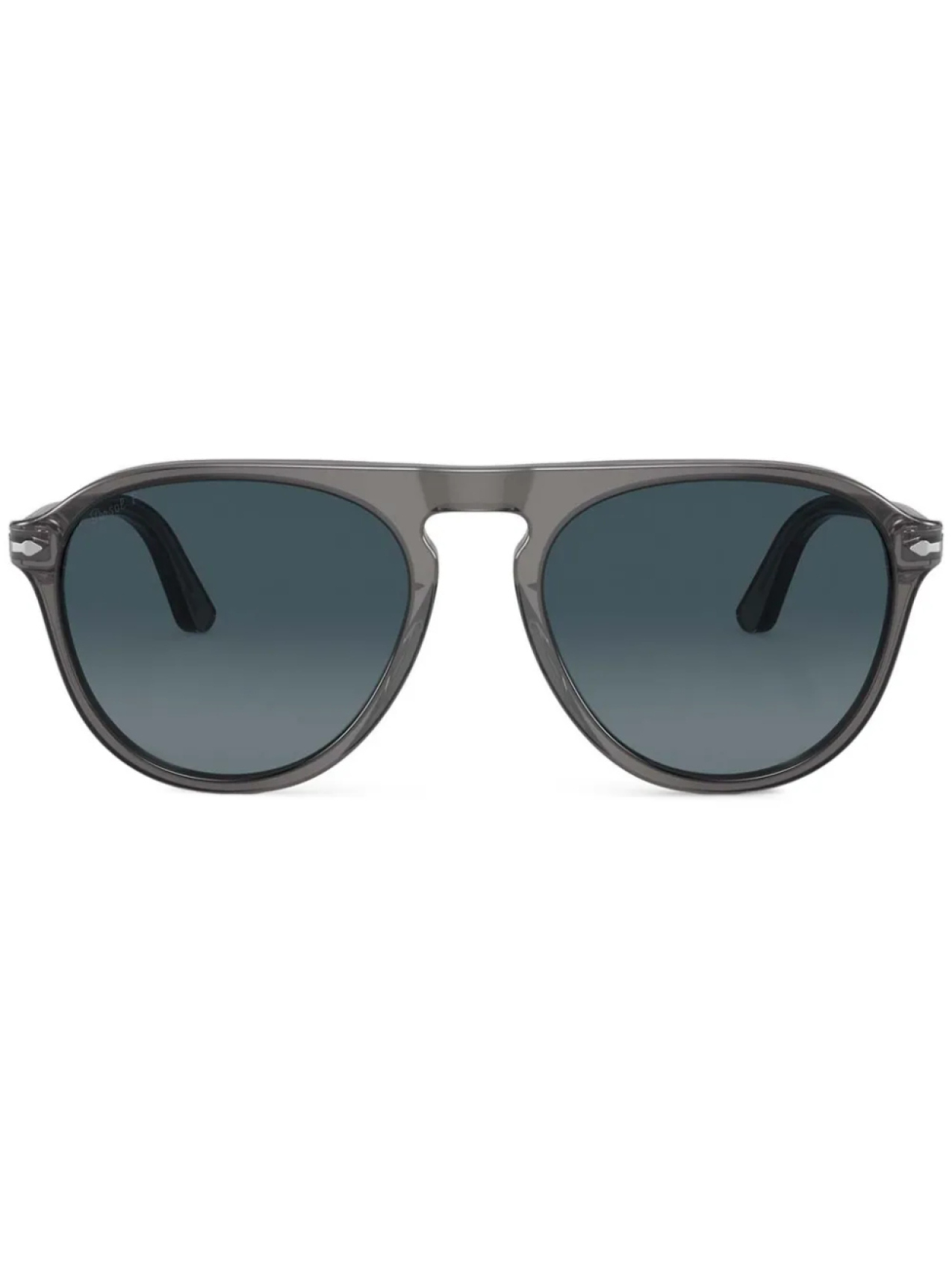 Persol солнцезащитные очки в круглой оправе, серый 
Persol солнцезащитные очки в круглой оправе, серый