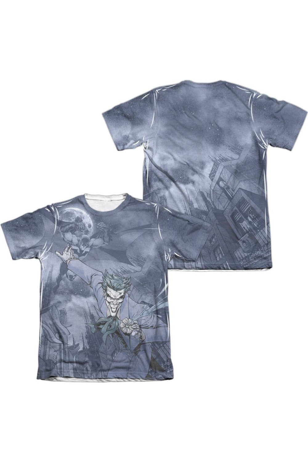 Футболка с коротким рукавом Batman Catch The Joker (принт спереди/сзади) для взрослых 65/35 поли/хлопок Gildan, белый
Футболка с коротким рукавом Batman Catch The Joker (принт спереди/сзади) для взрослых 65/35 поли/хлопок Gildan, белый