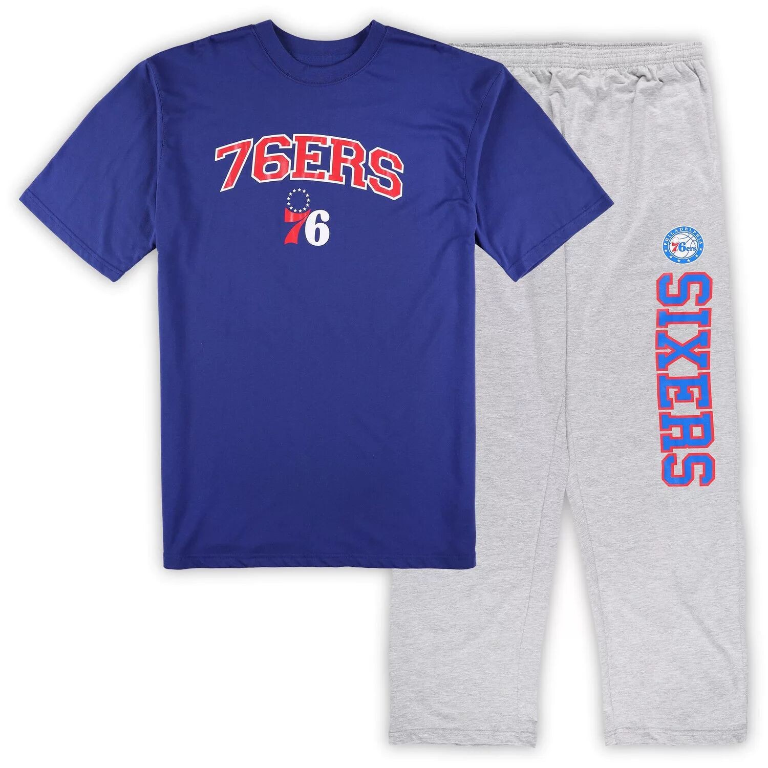 Мужской комплект для сна с футболкой и пижамными штанами Concepts Sport Royal/Heather Grey Philadelphia 76ers Big & Tall
Мужской комплект для сна с футболкой и пижамными штанами Concepts Sport Royal/Heather Grey Philadelphia 76ers Big & Tall