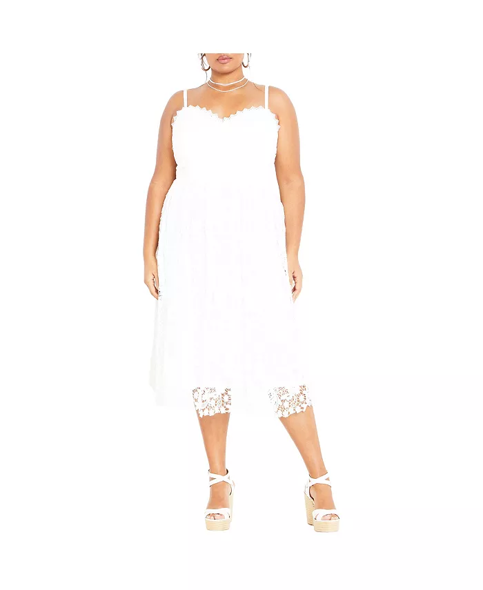 Платье плюс сайз Scarlet Lace CITY CHIC, белый
Платье плюс сайз Scarlet Lace CITY CHIC, белый