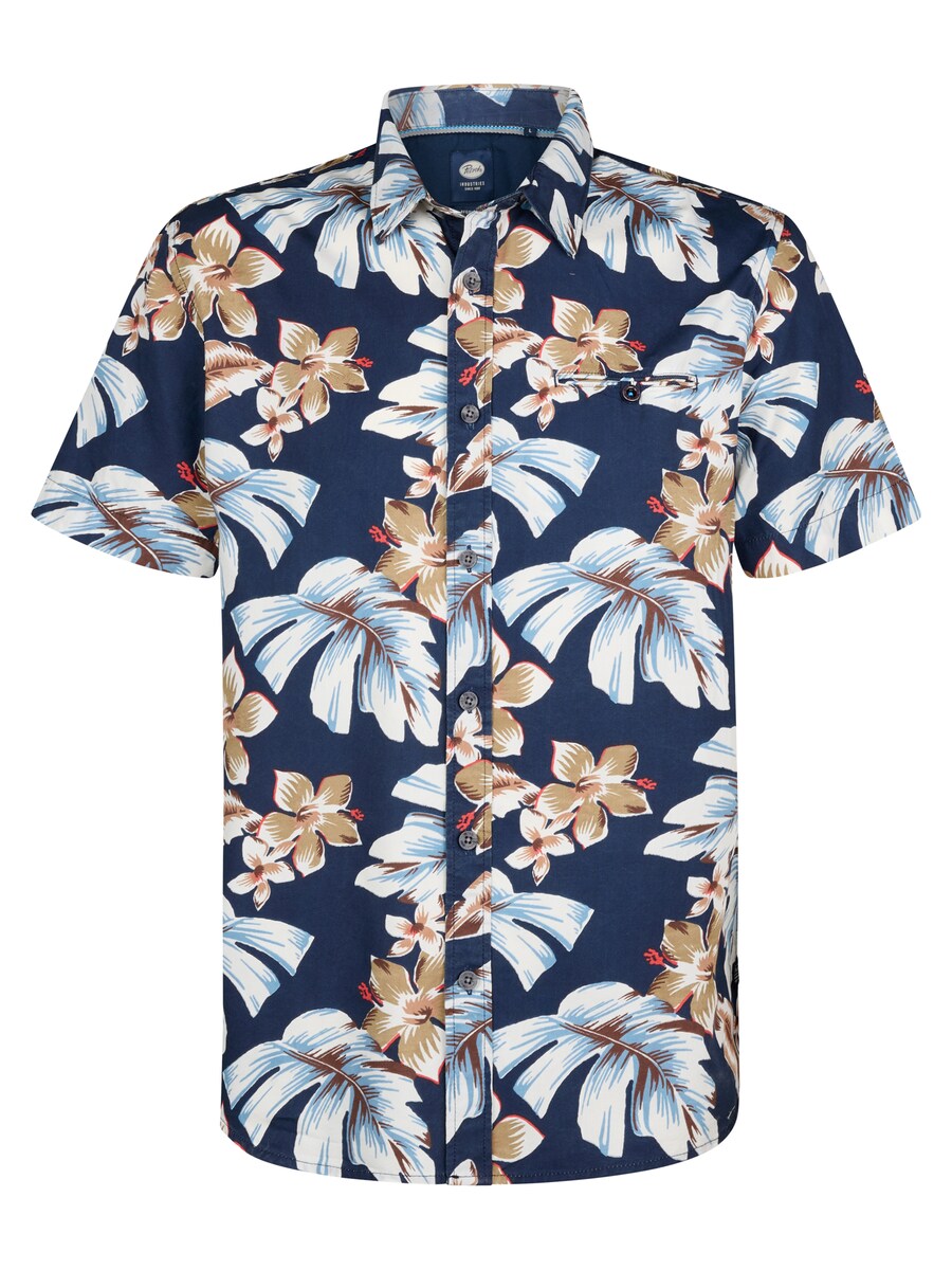 Рубашка на пуговицах классического кроя Petrol Industries Conchline, Navy/Light blue 
Рубашка на пуговицах классического кроя Petrol Industries Conchline, Navy/Light blue