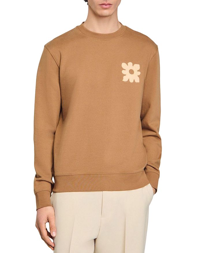 Свитшот с цветочной аппликацией Sandro, коричневый/бежевый
Свитшот с цветочной аппликацией Sandro, коричневый/бежевый