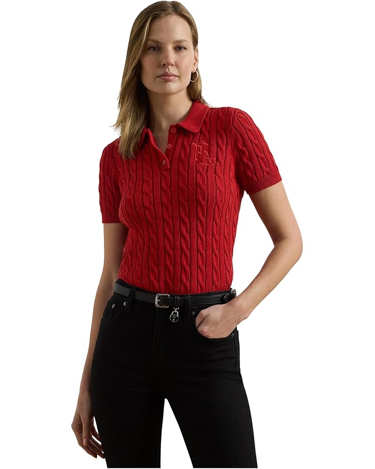 Женский свитер Polo из хлопка с узором "косичка" Lauren Ralph Lauren Petite, Madison Red
Женский свитер Polo из хлопка с узором "косичка" Lauren Ralph Lauren Petite, Madison Red