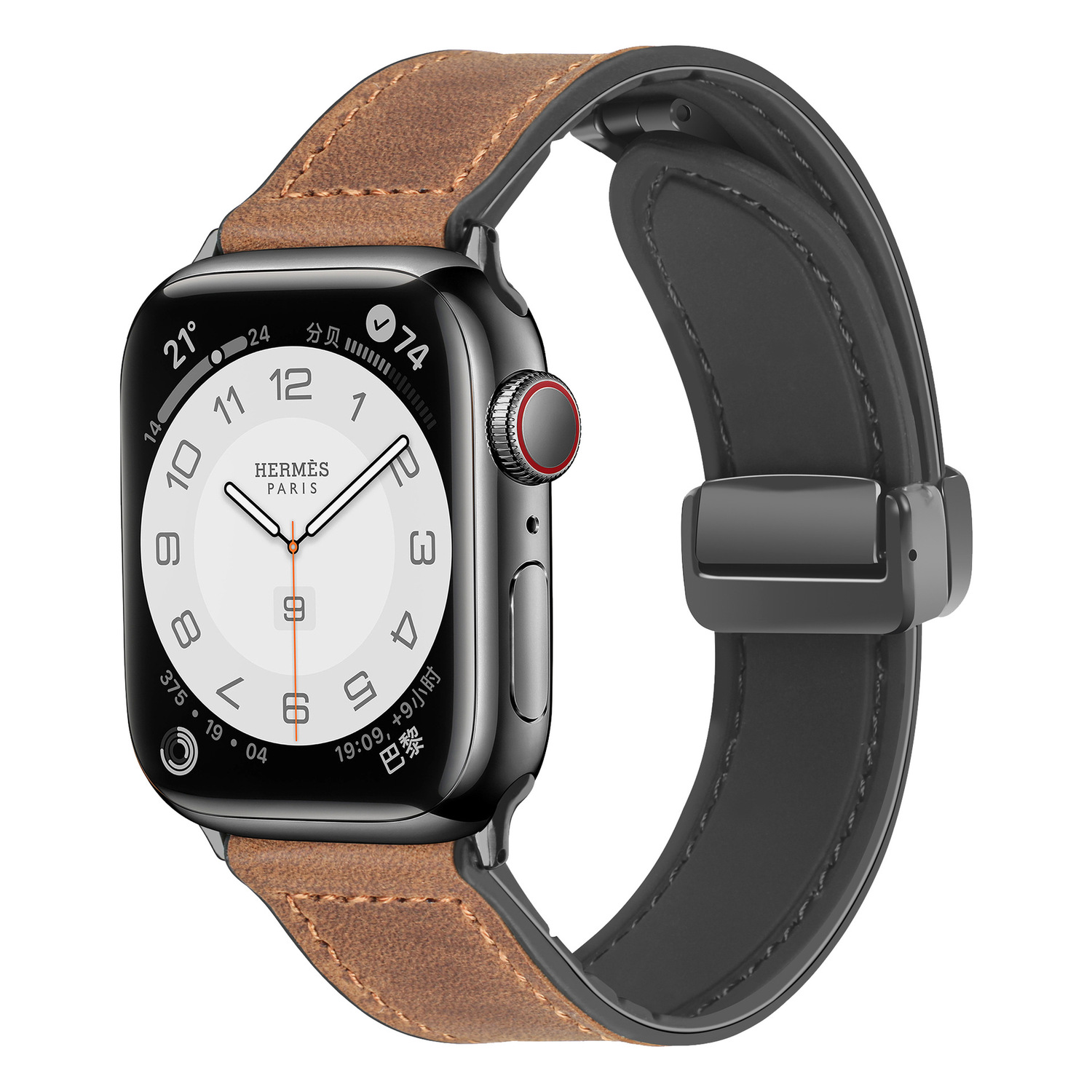 IBOANN Часы Strap Apple Compatibility Silicone Leather Material 38 49mm, Crazy Horse Dark Brown (strap only)
IBOANN Часы Strap Apple Compatibility Silicone Leather Material 38 49mm, Crazy Horse Dark Brown (strap only)