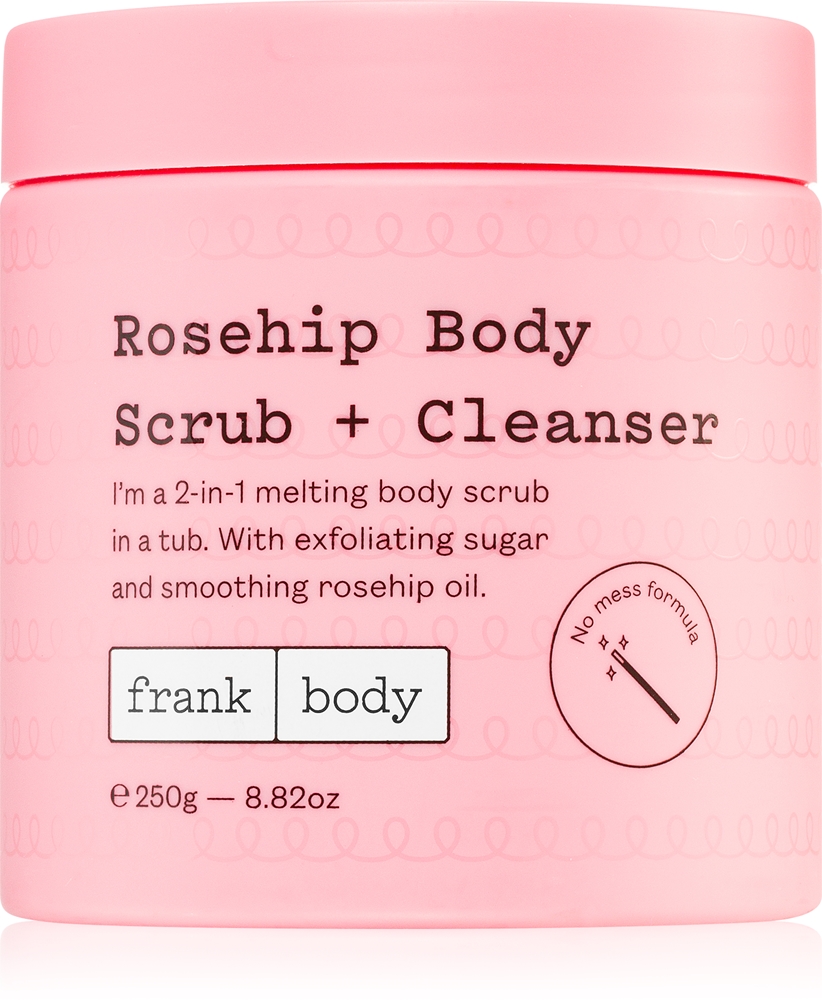 Очищающий скраб для тела «2 в 1» с шиповником Frank Body, 250 гр
Очищающий скраб для тела «2 в 1» с шиповником Frank Body, 250 гр