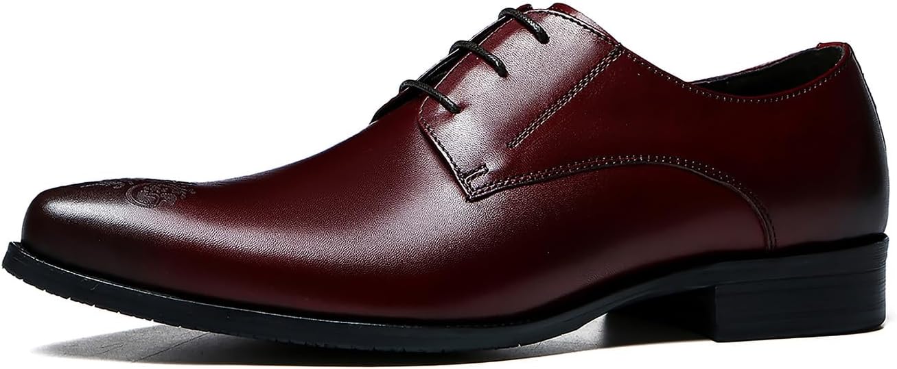 Мужские оксфорды Santimon из кожи, формальные туфли броги дерби для деловой, вечерней, свадебной моды и повседневной ходьбы, красный
Мужские оксфорды Santimon из кожи, формальные туфли броги дерби для деловой, вечерней, свадебной моды и повседневной ходьбы, красный