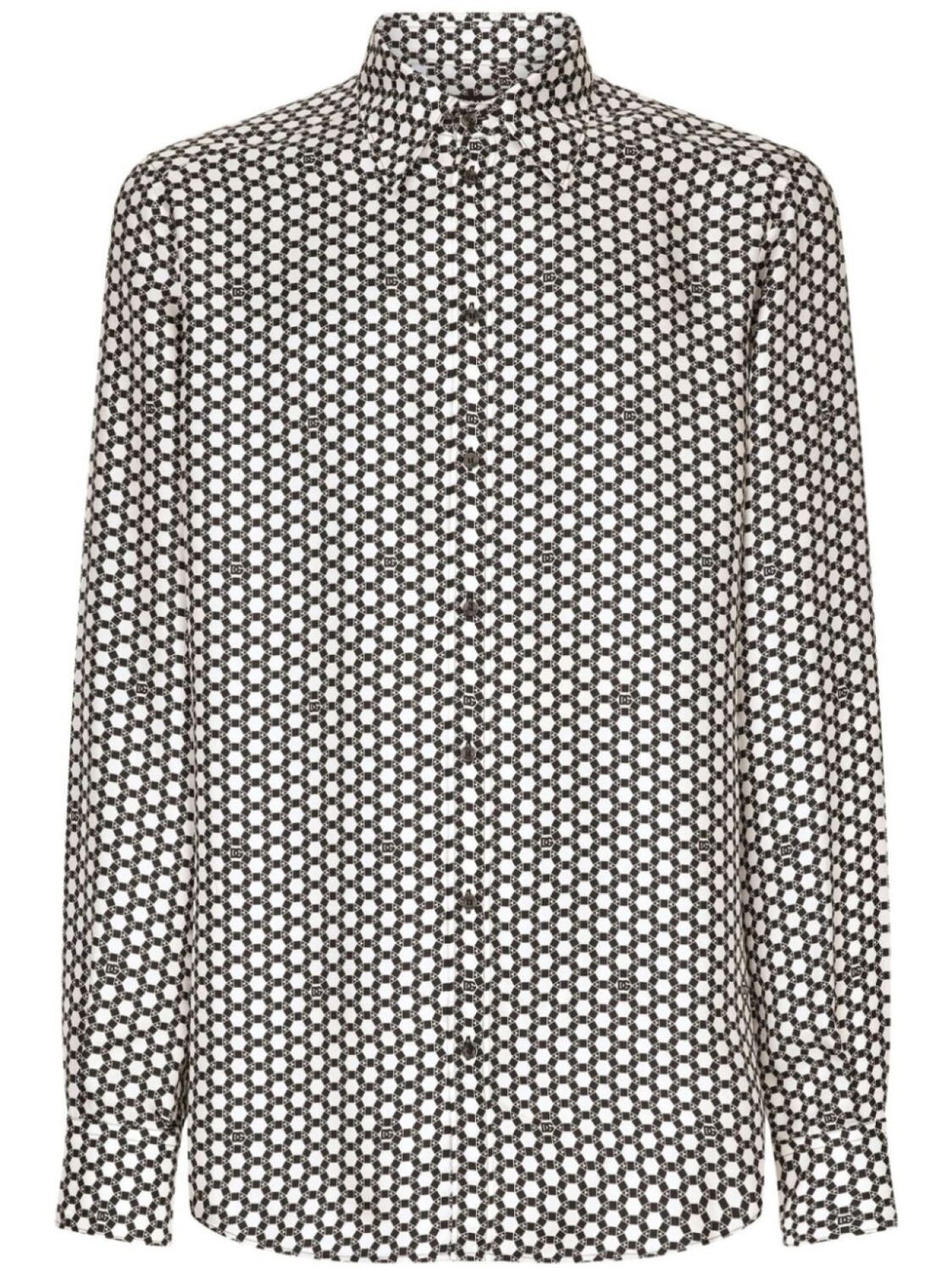 Dolce & Gabbana шелковая рубашка с геометричным принтом, черный
Dolce & Gabbana шелковая рубашка с геометричным принтом, черный