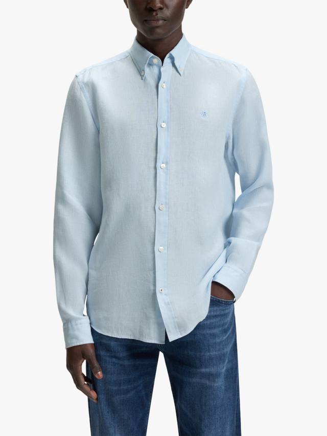 BOSS Рубашка с отложным воротником из льна HUGO BOSS, Light Blue
BOSS Рубашка с отложным воротником из льна HUGO BOSS, Light Blue
