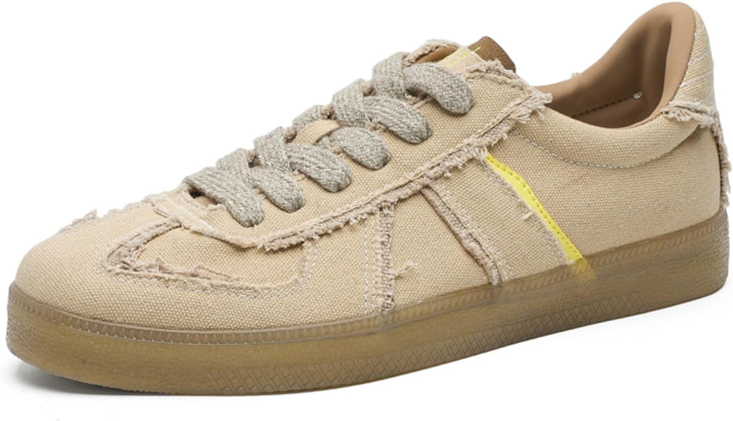 Мужские модные дышащие кроссовки на платформе из холщовой ткани с шнуровкой, повседневные ретро, с нескользящей подошвой, с круглым носком, для ходьбы и вождения Netehadi, бежевый
Мужские модные дышащие кроссовки на платформе из холщовой ткани с шнуровкой, повседневные ретро, с нескользящей подошвой, с круглым носком, для ходьбы и вождения Netehadi, бежевый