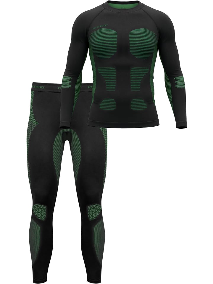 Мужской спортивный функциональный комплект нижнего белья рубашка + брюки зеленого цвета normani
Мужской спортивный функциональный комплект нижнего белья рубашка + брюки зеленого цвета normani