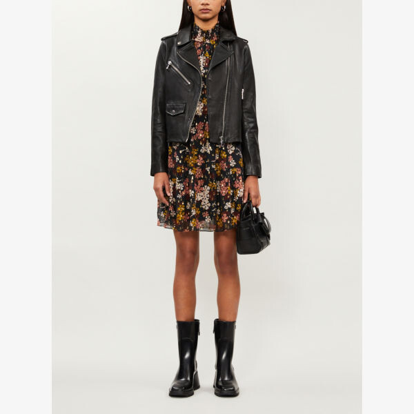 Байкерская куртка Agnes из овчины на молнии Whistles, черный
Байкерская куртка Agnes из овчины на молнии Whistles, черный