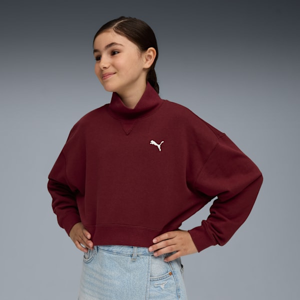 Толстовка с круглым вырезом для больших детей Puma Wardrobe Essentials, красный
Толстовка с круглым вырезом для больших детей Puma Wardrobe Essentials, красный