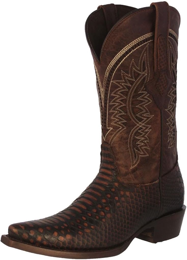 Мужские ковбойские сапоги Texas Legacy Chedron Western из кожи с принтом под змею, с заостренным носком
Мужские ковбойские сапоги Texas Legacy Chedron Western из кожи с принтом под змею, с заостренным носком