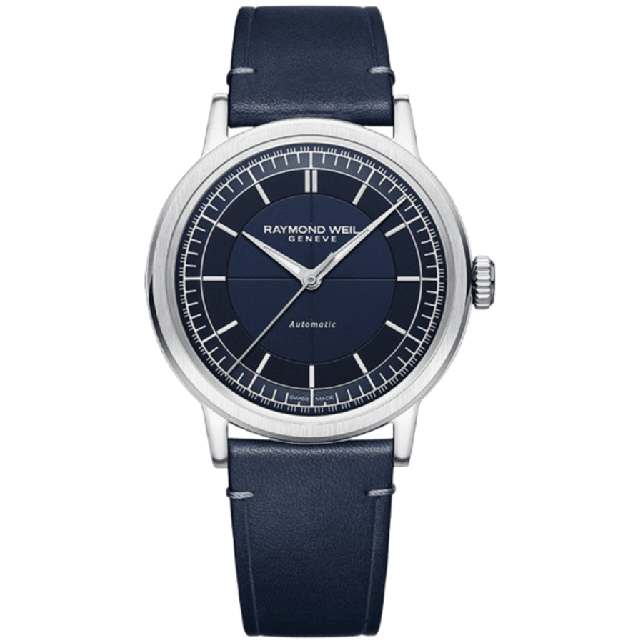 Raymond Weil Millesime Automatic мужские часы с синим циферблатом и кожаным ремешком 2925-STC-50001
Raymond Weil Millesime Automatic мужские часы с синим циферблатом и кожаным ремешком 2925-STC-50001
