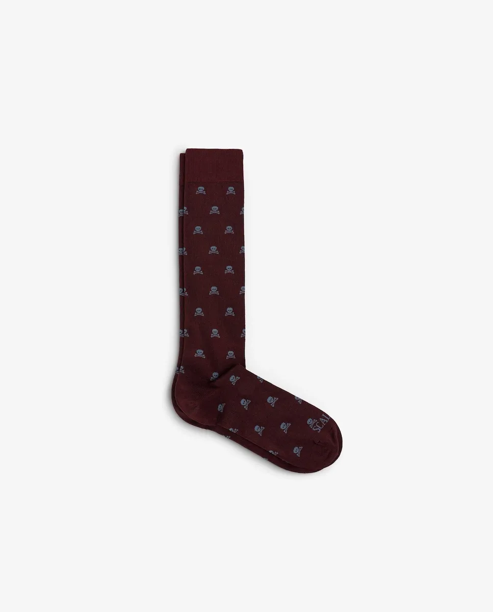 Мужские носки с черепами Scalpers, бордовый
Мужские носки с черепами Scalpers, бордовый