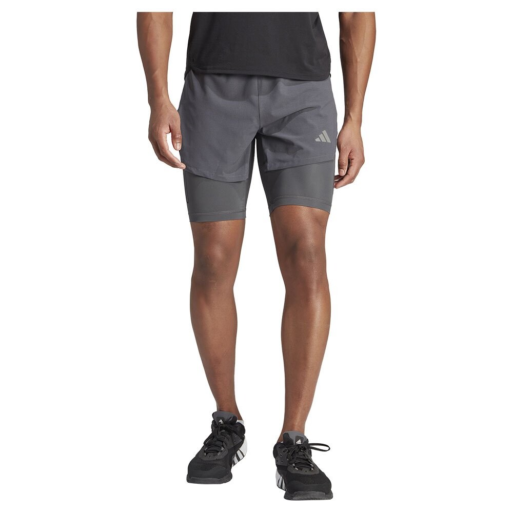 Шорты adidas Heat.Rdy Hiit Elevated 2 In 1, серый 
Шорты adidas Heat.Rdy Hiit Elevated 2 In 1, серый