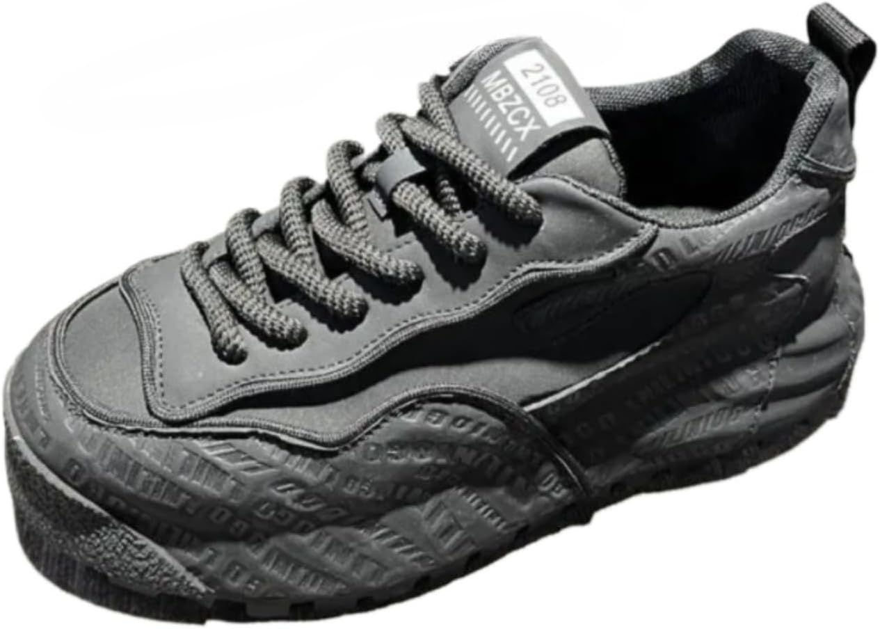 Мужские кроссовки с толстой подошвой на платформе с дышащей сеткой, модные спортивные туфли на шнуровке для повседневной носки и комфорта Azttoztto, черный
Мужские кроссовки с толстой подошвой на платформе с дышащей сеткой, модные спортивные туфли на шнуровке для повседневной носки и комфорта Azttoztto, черный