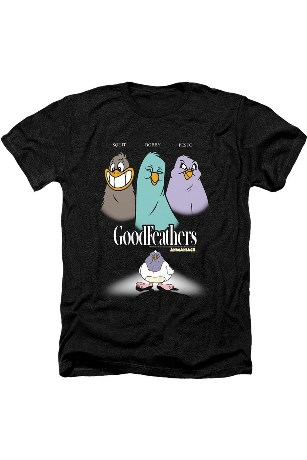 Футболка / футболка Animaniacs Goodfeathers для взрослых Heather Gildan, черный
Футболка / футболка Animaniacs Goodfeathers для взрослых Heather Gildan, черный