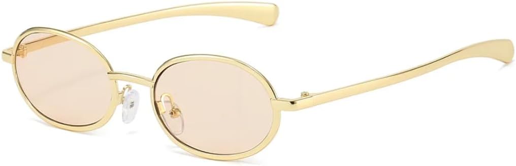 Ретро маленькие овальные металлические солнцезащитные очки для женщин, серебристые, с защитой от УФ-излучения UV400, модные, градиентные, для мужчин, в стиле панк UUPTTPL, Gold Champagne
Ретро маленькие овальные металлические солнцезащитные очки для женщин, серебристые, с защитой от УФ-излучения UV400, модные, градиентные, для мужчин, в стиле панк UUPTTPL, Gold Champagne