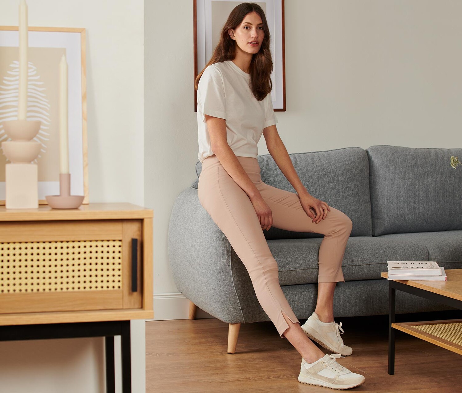 Эластичные брюки Tchibo, бежевый
Эластичные брюки Tchibo, бежевый