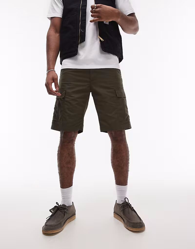 Шорты-карго Carhartt WIP авиационные зеленые 
Шорты-карго Carhartt WIP авиационные зеленые