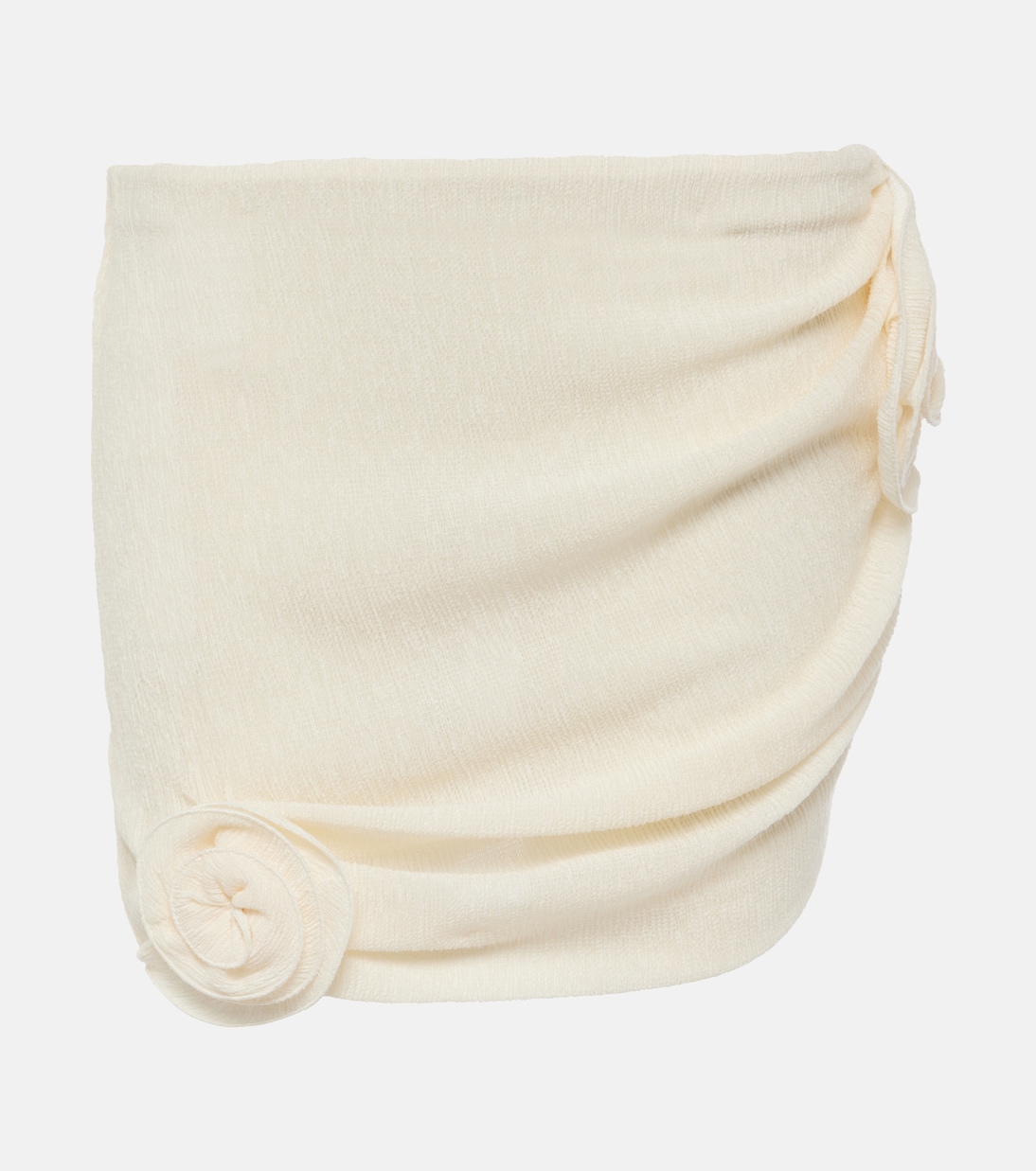 Мини-юбка из крепа с цветочной аппликацией Magda Butrym, кремовый
Мини-юбка из крепа с цветочной аппликацией Magda Butrym, кремовый