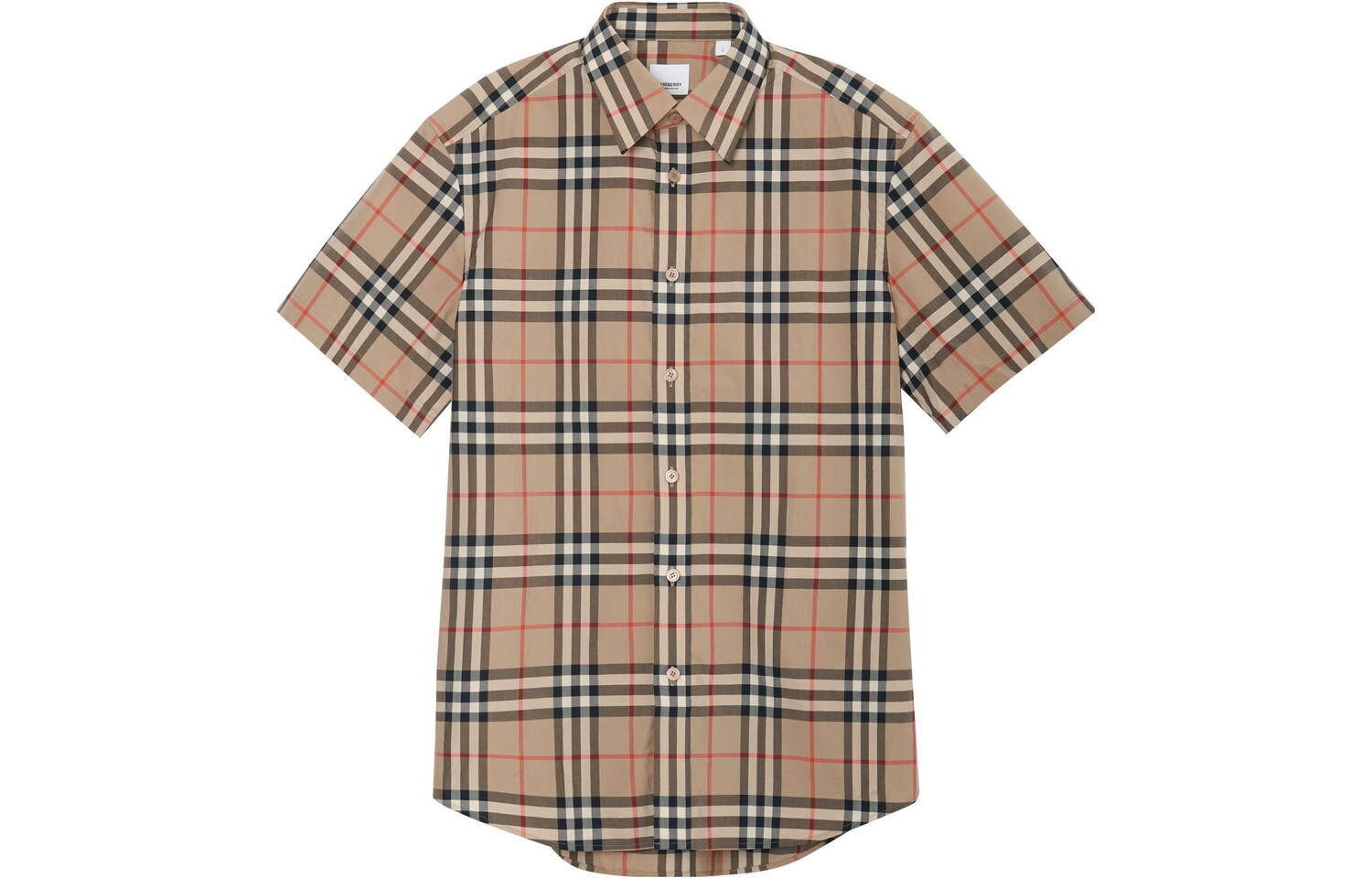 Рубашка из хлопка в клетку S/S Burberry 
Рубашка из хлопка в клетку S/S Burberry