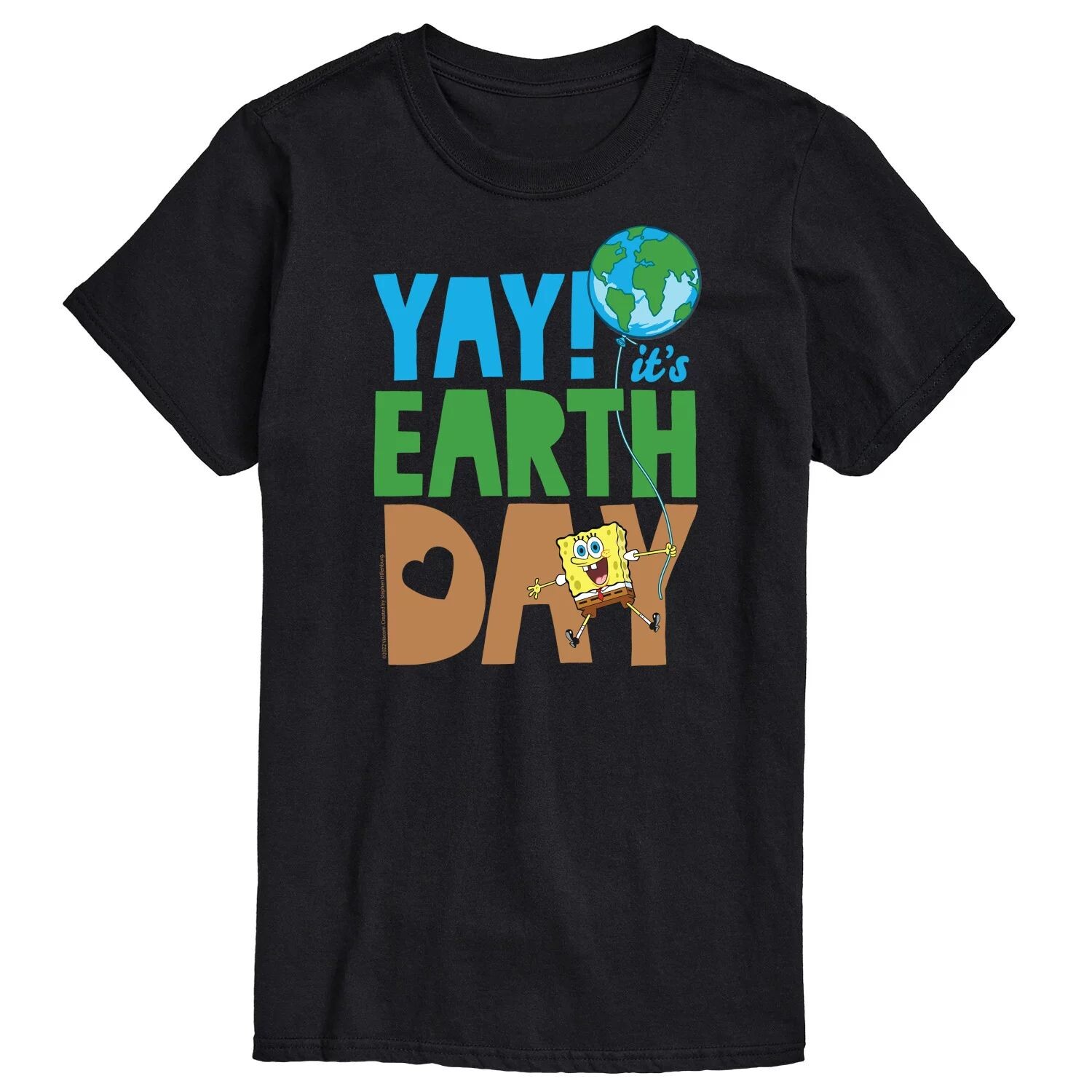 Футболка с рисунком Big & Tall Nickelodeon SpongeBob SquarePants Ура, это День Земли License, черный
Футболка с рисунком Big & Tall Nickelodeon SpongeBob SquarePants Ура, это День Земли License, черный