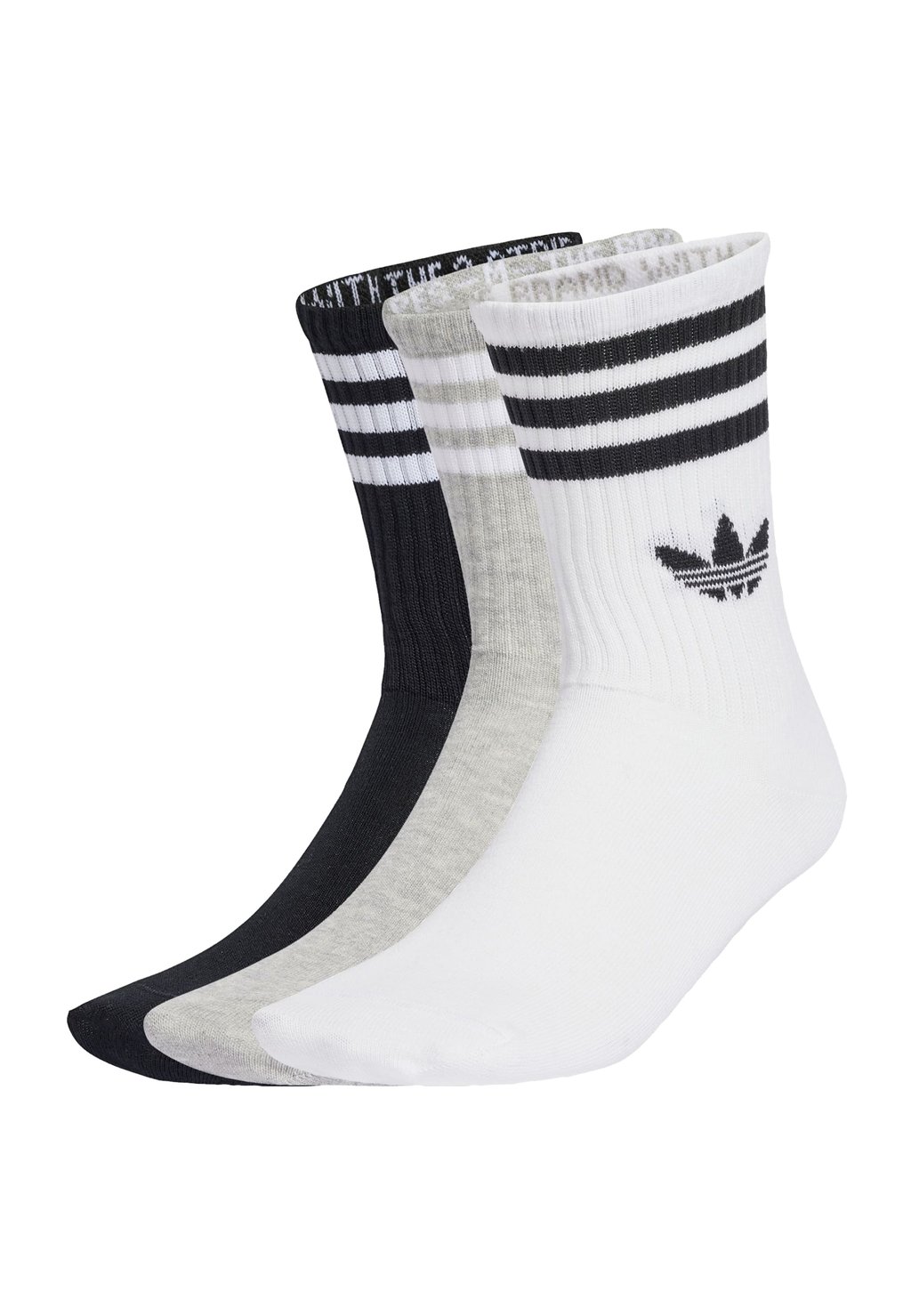 Носки CREW UNISEX 3 PACK Adidas Originals, белый 
Носки CREW UNISEX 3 PACK Adidas Originals, белый