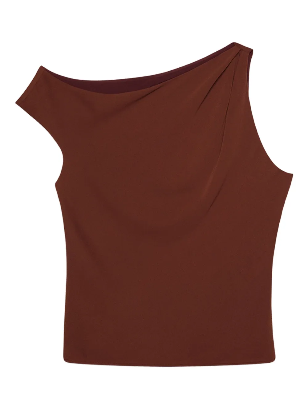 Топ на одно плечо с драпировкой Calvin Klein, коричневый
Топ на одно плечо с драпировкой Calvin Klein, коричневый