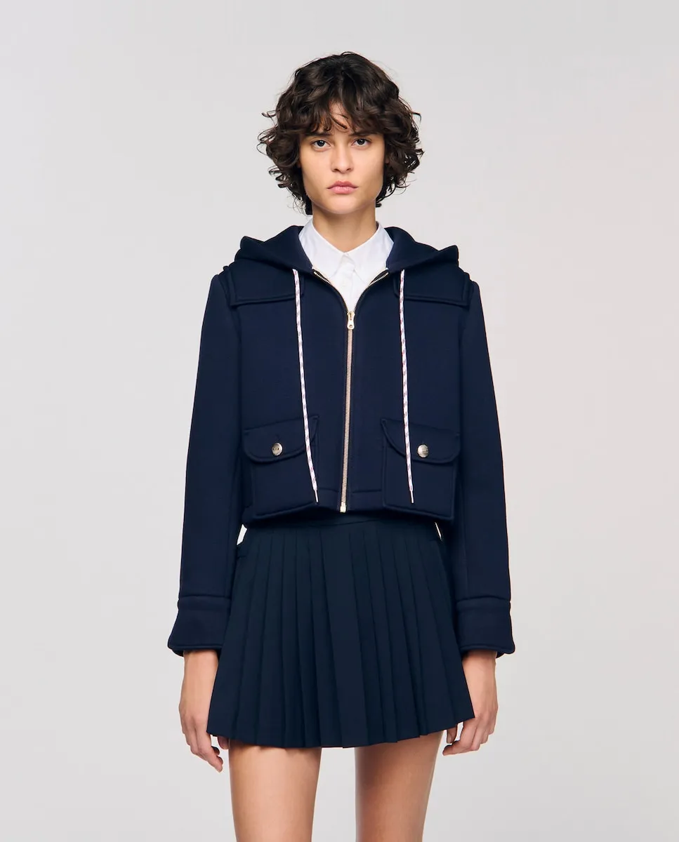 Женская техническая куртка с капюшоном Sandro, темно-синий
Женская техническая куртка с капюшоном Sandro, темно-синий