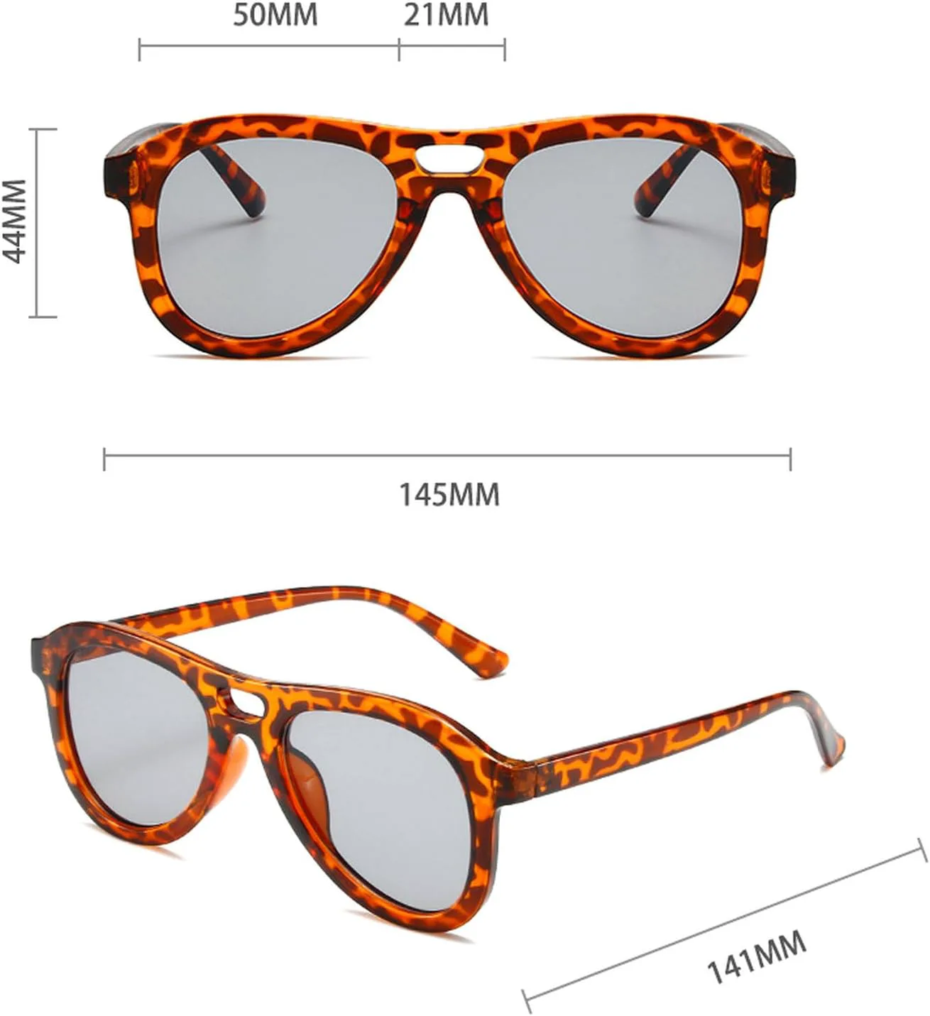 Солнцезащитные очки Laureles в винтажном стиле с двойной перемычкой, пилотные, мужские и женские, с леопардовым принтом, серые, с защитой от УФ-излучения UV400, C4
Солнцезащитные очки Laureles в винтажном стиле с двойной перемычкой, пилотные, мужские и женские, с леопардовым принтом, серые, с защитой от УФ-излучения UV400, C4